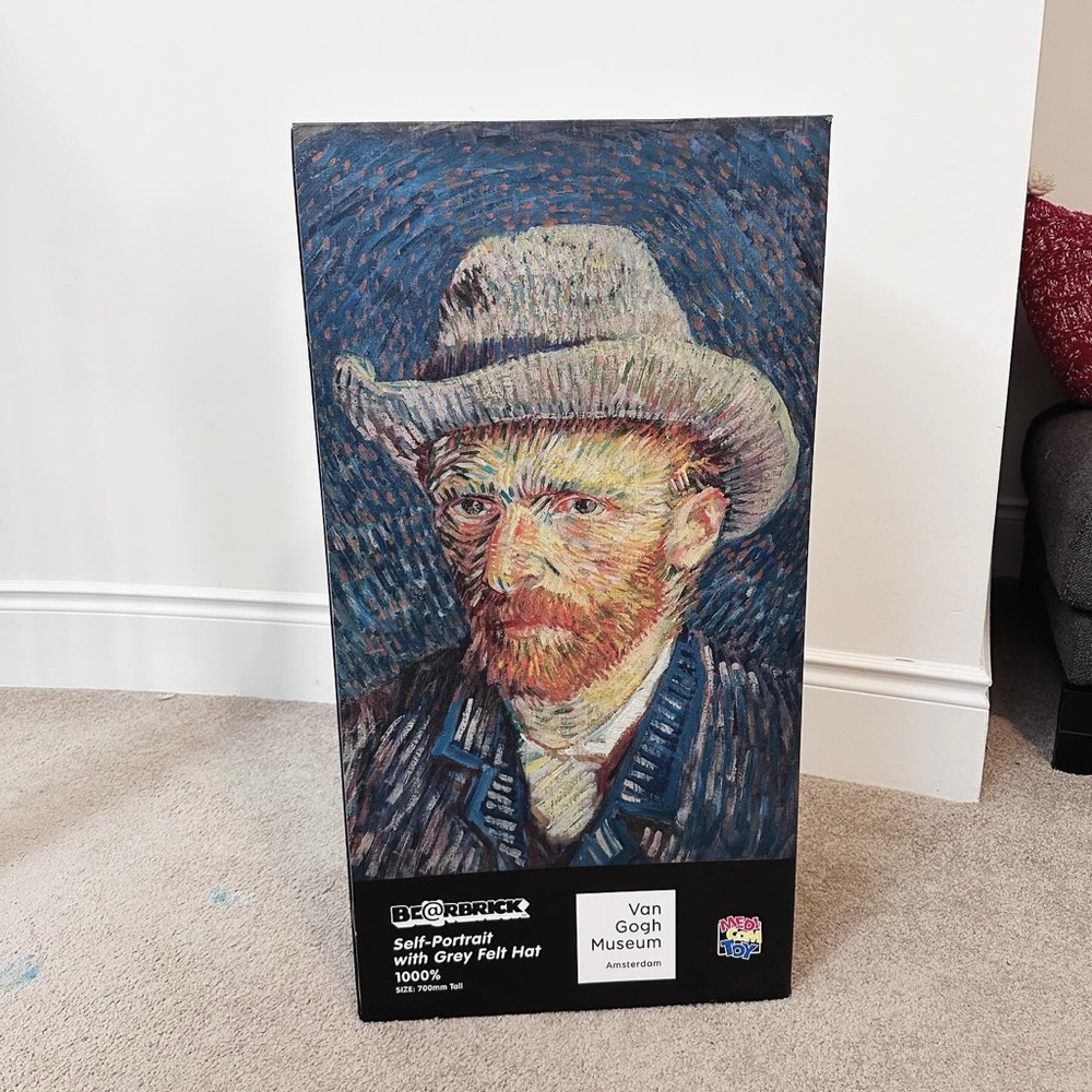 Be@rbrick 1000% “Van Gogh Museum - Self Portrait with Grey Felt Hat”